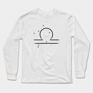 Libra - Zodiac Sign Symbol and Constellation Long Sleeve T-Shirt